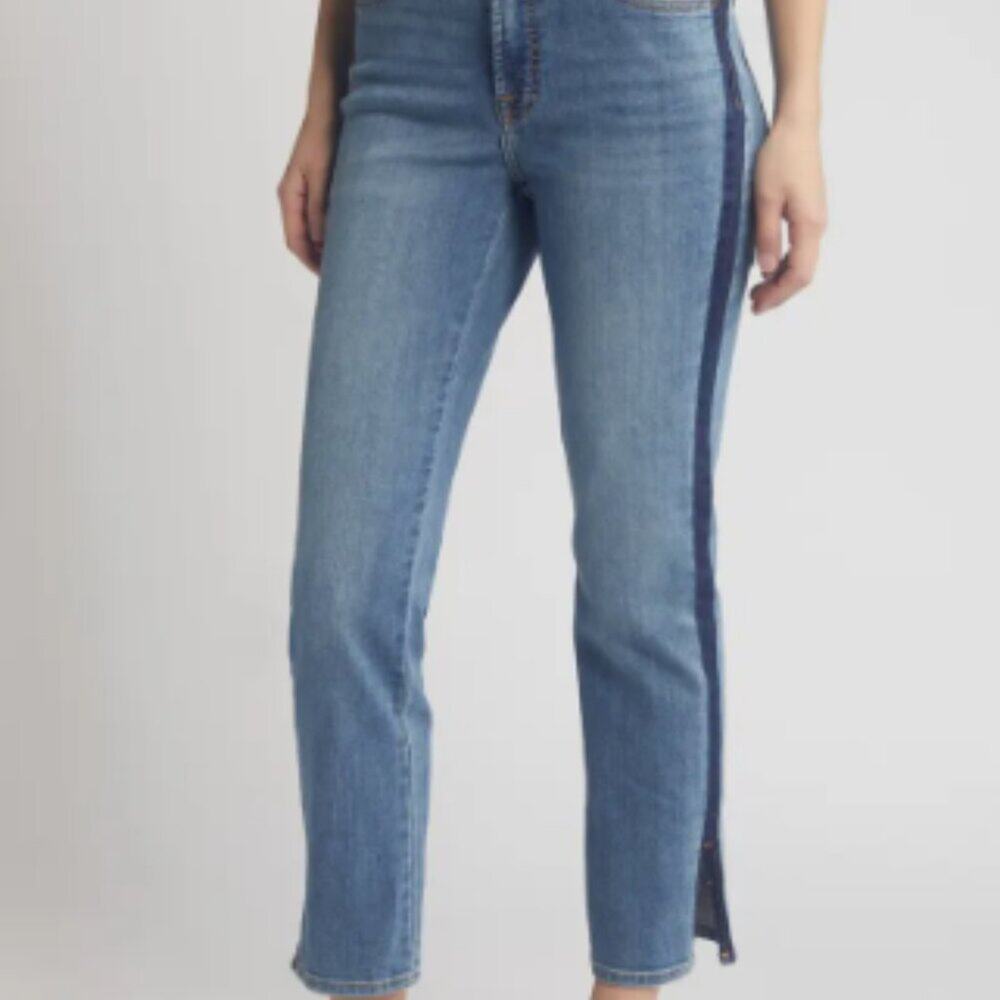 JEN7 by 7 for all MANKIND Released Outseam Ankle Straight Leg Jeans Size 16